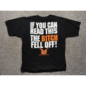 "If You Can Read This the" Shirt XL Vintage Y2K Big Johnson Biker Motorcycle Tee